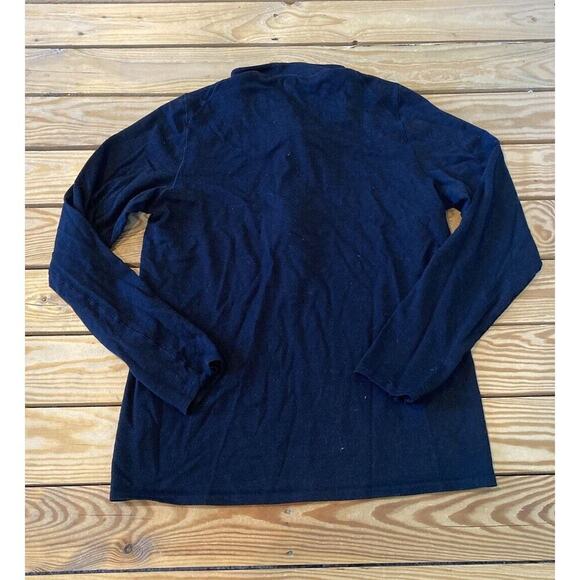 Patagonia 1/2 Zip Pullover Baselayer Jacket Size Medium Men’s Black - Picture 2 of 6